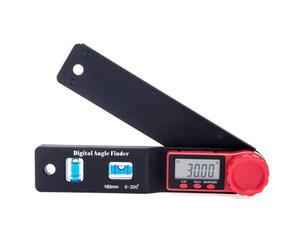 Goniometro digitale, misuratore elettronico angolare da 0 a 200 gradi, con display a LED, strumento di ricerca angolare digitale preciso e multifunzionale per la lavorazione del legno per architettura