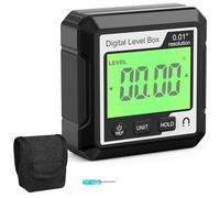 Goniometro digitale professionale 360 Rotazione Strumenti di Misura Livelli Design ergonomico per Carpenteria Fabbricazione di metalli ABS Indicatori angolari digitali