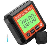 Goniometro digitale professionale 360 Rotazione Strumenti di Misura Livelli Design ergonomico per Carpenteria Fabbricazione di metalli ABS Indicatori angolari digitali