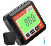 Goniometro digitale professionale 360 Rotazione Strumenti di Misura Livelli Design ergonomico per Carpenteria Fabbricazione di metalli ABS Indicatori angolari digitali