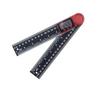 Goniometro digitale professionale antiurto con display LCD retroilluminato Angoli Strumento di misurazione per disegno architettonico Strumento di misurazione della costruzione