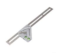 Goniometro e righello in acciaio inox per la lavorazione del legno che combina la misurazione dell'angolo del livello e del triangolo per migliorare le attività di falegnameria