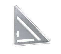 Goniometro, Goniometro for righello triangolare in lega di metallo da 7 pollici for carpentiere quadrato for misurazione del layout for la lavorazione del legno e la carpenteria(Silvery)