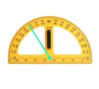Goniometro grande in ABS per insegnanti, goniometro grande per geometria, goniometro di grandi dimensioni, strumento di misurazione per matematica, geometria, righello, aiuti per insegnanti, per