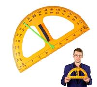 Goniometro Grande - Pezzo In ABS Da 45,5x25x2 Cm, Puntatore Digitale Magnetico Da 50 Cm, Didattica Compatibile Con Lavagna Grande Con Maniglia | Righello Multifunzionale Per La Misura