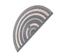 Goniometro in acciaio inox con angolo di 180 gradi, strumento di misurazione per la lavorazione del legno, ingegneria, progettazione architettonica e disegno degli studenti