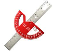 Goniometro per ricerca angolare multifunzione con palco per piante per imprese di lavorazione del legno Strumento di misurazione permanente in lega di alluminio da 8/12 pollici Goniometro ad alta