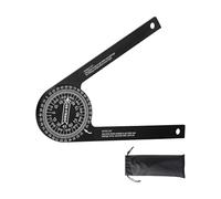 Goniometro per sega circolare in alluminio, cercatore angolare, 17,8 cm, antiruggine, con bilancia di precisione incisa al laser (LX-230), per falegnami, idraulici e tutti i settori edilizi