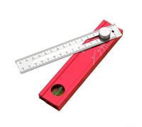 Goniometro professionale multi-angolo regolabile con funzione di bloccaggio e livella per un posizionamento accurato su vari materiali (B)