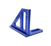 Goniometro quadrato for la lavorazione del legno Righello triangolare in lega di alluminio Strumento di misurazione del layout di alta precisione for falegname ingegnere,Prodotti di precisione(Blauw)