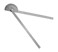 Goniometro regolabile a due bracci in acciaio inox, goniometro angolare con strumenti di misurazione per la lavorazione del legno a 180 gradi (30 cm)