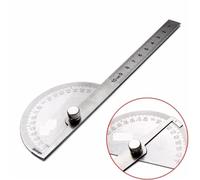 Goniometro, Righello angolare in acciaio inossidabile da 14 cm, strumento for la misurazione angolo a semicerchio da 180 gradi, righello for la lavorazione del legno