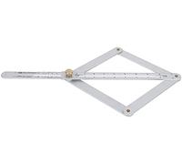 Goniometro, righello angolare, righello angolare diagonale universale multifunzionale for rifiniture a soffitto, righello di misurazione for lavorazione del legno, goniometro ad alta precisione