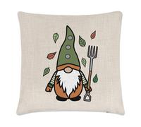 Gonk Gnomo Verde Arancione Giardino Cuscino Cover Natale Regalo Divertente
