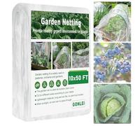 GonLei Rete da giardino ultra fine per giardino, 10 x 100 m, copertura per piante e verdura, rete per arbusti da frutta, alberi da giardino e fiori