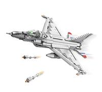 Gonli F-16 Fighting Falcon Fighter Jet Building Blocks Set 1337PCS WW2 Aerei Giocattoli da Costruzione Aereo Kit Modello Militare Giocattoli di Costruzione per Adolescenti e Adulti Età 14+