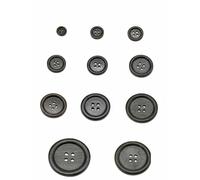 GONMDOPY Bottoni, 10 Pezzi Bottoni Rotondi con 4 Fori - Accessori per Cucito Bottoni Decorativi per Abbigliamento/Button Mt328/Diameter 23.0Mm 10Pcs