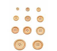 GONMDOPY Bottoni, 10 Pezzi Bottoni Rotondi con 4 Fori - Accessori per Cucito Bottoni Decorativi per Abbigliamento/Button Mt329/Diameter 35Mm 10Pcs