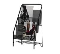 GONMDOPY Scaffali per Libri, Portadocumenti, Portagiornali, Portariviste in Ferro Battuto, Portariviste da Terra per Camera da Letto, Comodino, Ufficio, Scaffale per Libri per Bambini, Portariviste/Bl