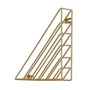 GONMDOPY Scaffali, Portadocumenti, Portagiornali, Scaffali a Muro, Scaffale Triangolare in Ferro Battuto, Espositore per Libri, Decoraziper Soggiorno, 23 X 5 X 23 Cm, Portariviste