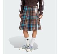 Gonna a pieghe con motivo a quadri Multicolor S