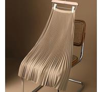 Gonna a pieghe da donna classica a vita alta sottile in raso a una linea a pieghe per tutte le occasioni (L)