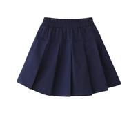 Gonna a pieghe elastica per la scuola, linea ad A, per bambini, abbigliamento casual
