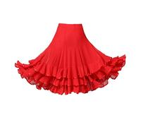 Gonna a ruota grande per danza flamenco da donna, abito da pratica di tango con