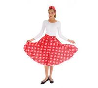 Gonna anni 50 happy days rossa a pois bianchi