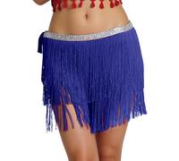 Gonna con paillettes per le donne Carnevale Sexy Strati Frange Catena Catena Fascia Latino Gonna Danza Latina Cravatta Regolabile Boho Party Gonne Sciarpa Hip, 02#_bu2, Taglia unica