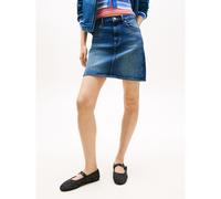 Gonna corta in denim Blu L Tinta unita