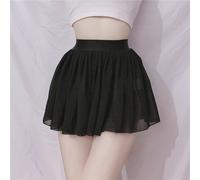 Gonna Corto In Chiffon E Rete Trasparente Micro Mini Flare Sexy Da Club