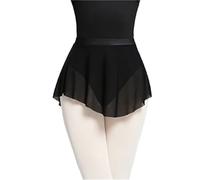 Gonna da balletto donna ballo corta divisa in morbida rete elastica for Per Donna(Black,S height 150-155cm)