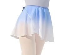 Gonna da Balletto, Gonna Avvolgente in Chiffon for Danza Classica, Ginnastica, Pattinaggio e Yoga, Multicolore, Taglia M, for Donne e Ragazze(Blue)