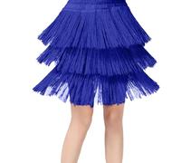 Gonna da Ballo con Nappe per Bambina, Gonna da Ballo con Frange a Strati Costume Carnevale 8 Anni