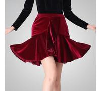 Gonna Da Ballo Per Donna In Velluto Con Righe Elegante Salsa Tango