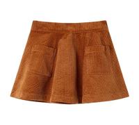Gonna da Bambina con Tasche a Coste Cognac 92