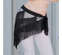 Gonna Da Danza Belly Dance In Tasselli Costume Con Sciarpa Hip Sexy Corto