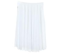 Gonna da danza classica da donna, in tulle trasparente, fluida, a trapezio, con elastico in vita, for body Per Donne e Ragazze(White)