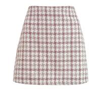 Gonna da donna a quadri, lunghezza al ginocchio, gonna invernale, bodycon, elegante, minigonna a matita, plaid, gonna corta, classica stile preppy, gonna da donna, alla moda, autunno/inverno, 37, M