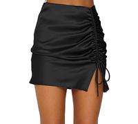 Gonna da donna a vita alta casual vestito, gonna da donna, a vita alta, costume da bagno, gonna bassa, da donna, sport, yoga, gonna, minigonna sexy corta, A1-le nero, L