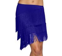 Gonna da donna con frange in stile bohemian mini - asimmetrica con dettagli a pompon fluidi ideale per un abbigliamento casual o da sera