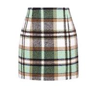 Gonna da donna invernale, gonna a matita, da donna, a quadretti, chic ed elegante, vintage, a vita alta, stile casual, sexy, vestibilità sottile, multiuso, trapezio skirts morbido e confortevole