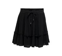 ONLY Onlibiza Life-Maglietta Corta Wvn Noos Gonna, Nero, X-Small Donna