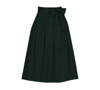 Gonna da donna per Oktoberfest con papillon in vita regolabile, stile grembiule, semi-avvolta, accessorio per feste tradizionali, carnevale, feste, feste premaman, Verde scuro, XL
