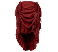 Gonna da donna vittoriana steampunk in pizzo a strati costume da pirata burlesque gonne con volant gotico vintage abiti rinascimentali medievali costumi di Halloween puro desiderio stile gonna mezza