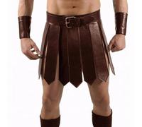 Gonna da gladiatore romano vestire spettacoli teatrali romani in pelle pu