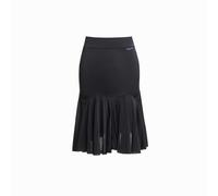 Gonna da Latino Realizzata in Morbido Tessuto Elasticizzato, a Vita Alta con Sei Spicchi Che Gli conferiscono Una Bella ampiezza nei movimenti (05 Nero, Extra Large)