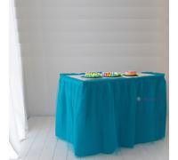 Gonna da Tavolo con Tulle - Made in Italy - Dimensione: 74x420cm