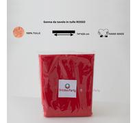 Gonna da Tavolo con Tulle - Made in Italy - Dimensione: 74x420cm